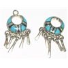 PAIR OF EARRINGS-STERLING SILVER "ZUNI INDIAN*!!