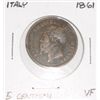 1861 ITALY 5 CENTISMI *VERY RARE EARLY VERY FINE GRADE*!!