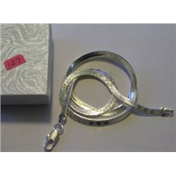 STERLING SILVER NECKLACE WITH "I LOVE YOU" STAMPED *925* WEIGHS .38ozs!!