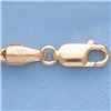 Image 1 : Genuine 16" 14k  Gold-Yellow  3.0mm Wheat Chain 17.3g