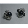 Image 1 : NOBLE BLACK PEARL CZ EARRINGS;