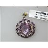 Image 1 : 39.75 CTW AMETHYST PENDANT .925 STERLING SILVER