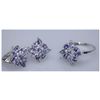 32.36CTW TANZANITE RING .925 STERLING SILVER
