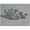 VINE PEACH PEARL CZ BROOCH AUTHENTIC PHILIPPINE PEARL M