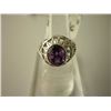 Image 1 : 32.00 CTW AMETHYST RING .925 STERLING SILVER