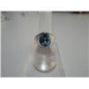 Image 1 : 34.00 CTW BLUE TOPAZE RING .925 STERLING SILVER