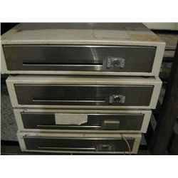 4 CASH REGISTER DRAWERS
