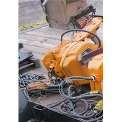 KITO 5 TON ELECTRIC CHAIN HOIST WITH 5TON BEAM TROLLEY