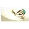 Image 2 : Zuni Blue/Green Opal Inlay Sterling Silver Small Turtle Women's Ring - Vernon Waikaniwa