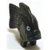 Image 2 : Zuni Serpentine & Turquoise Fish Fetish - Calvert Bowannie