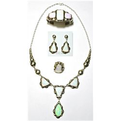 Navajo White Opal 4-Piece Set - Clem Nalwood