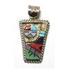 Image 1 : Zuni Multi-Stone Trapezoid Sun Pendant