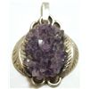 Image 1 : Old Pawn Navajo Amethyst Sterling Silver Pendant