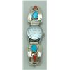 Image 1 : Zuni Coral and Turquoise Women's Watch - Effie Calavaza