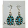 Image 1 : Navajo Turquoise Sterling Silver French Hook Earrings - Renee Williams