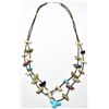 Image 1 : Navajo Multi-Stone Fetish Necklace