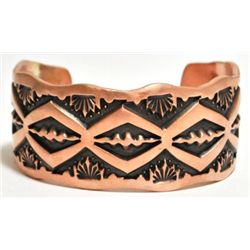 Navajo Copper Cuff Bracelet - Nora Bill