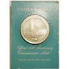 Image 1 : Non-Native Sterling Silver United Nations Official 25th Anniversary Commemorative Medal