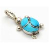 Image 1 : Zuni Turquoise Turtle Pendant - Vernon Waikaniwa