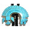 Image 1 : Zuni Turquoise Rainbow Kachina Sterling Silver Bolo Tie - Fadrian & Vivica Bowannie