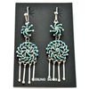 Image 3 : Zuni Turquoise Sterling Silver Necklace & Earrings Set - Octavius & Irma Seowtewa