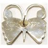 Image 2 : Zuni Multi-Opal Inlay Sterling Silver Butterfly Post Earrings - Emma Edaakie