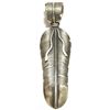 Image 1 : Navajo Sterling Silver Feather Pendant - Ernest Bilagody