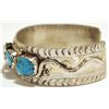 Image 3 : Zuni Coral & Turquoise Sterling Silver Snake Cuff Bracelet - Effie Calavaza