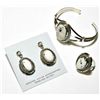 Image 2 : Navajo White Buffalo 4-Piece Set - Eugene Belone