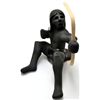 Image 1 : Santa Clara Black Pottery Doll with Bow - Gary Gutierrez
