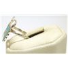 Image 3 : Zuni Turquoise Inlay Sterling Silver Butterfly Women's Ring - Earline Edaakie
