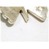 Image 4 : Zuni Turquoise Inlay Sterling Silver Butterfly Women's Ring - Earline Edaakie