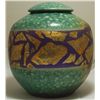 Image 3 : Non-Native Raku Painted & Glazed Pottery with Lid - Rick Loewenkamp