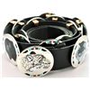 Image 1 : Zuni Multi-Stone 15-Animal Sterling Silver Concho Belt - Dale Edaakie