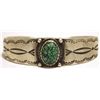 Image 1 : Old Pawn Navajo Spider Web Turquoise Sterling Silver Cuff Bracelet - Calvin Martinez