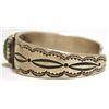 Image 3 : Old Pawn Navajo Spider Web Turquoise Sterling Silver Cuff Bracelet - Calvin Martinez