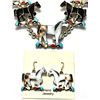 Image 2 : Zuni Horse Necklace & Earrings Set - Carlene Leekity