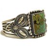 Image 2 : Old Pawn Navajo Spider Web Kingman Turquoise Sterling Silver Cuff Bracelet - Kirk Smith