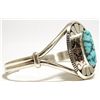 Image 2 : Navajo Spider Web Kingman Turquoise Sterling Silver Cuff Bracelet - Eugene Belone