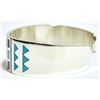 Image 2 : Zuni Multi-Stone Bison Sterling Silver Cuff Bracelet - Rudell & Nancy Laconsello