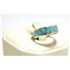 Image 2 : Zuni Turquoise Inlay Sterling Silver Men's Ring - Jim Haloo