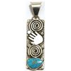 Image 1 : Navjao Turquoise Sterling Silver Pendant - Alex Sanchez