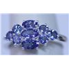 Image 1 : 12.45 CTW TANZANITE RING .925 STERLING SILVER