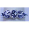 Image 1 : 11.20 CTW TANZANITE RING .925 STERLING SILVER