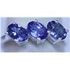 Image 1 : 11.65 CTW TANZANITE RING .925 STERLING SILVER