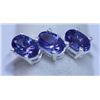 Image 1 : 12.25 CTW TANZANITE RING .925 STERLING SILVER