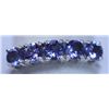 Image 1 : 11.40 CTW TANZANITE RING .925 STERLING SILVER