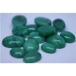 157.55 CTW AFRICAN EMERALD CABUSHION LOOSE STONES