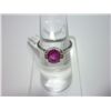 Image 1 : NATURAL 10.25 CTW RUBY AND DIMAOND RING .925 STERLING S