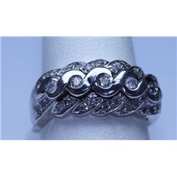 33.15 CTW DIAMOND RING 14K WHITE GOLD